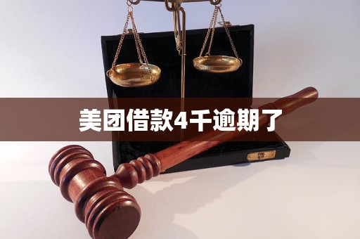 美团借款4千逾期了 美团借款4千逾期了