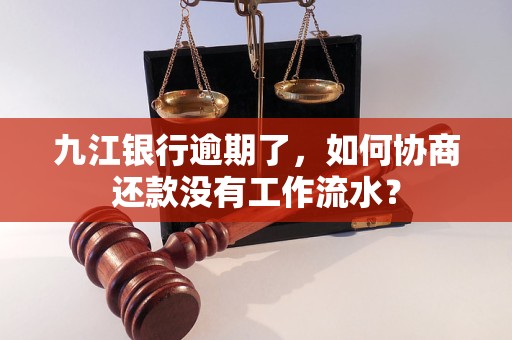 九江銀行逾期了，如何協(xié)商還款沒有工作流水？