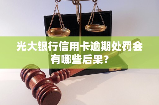 光大銀行信用卡逾期處罰會(huì)有哪些后果？