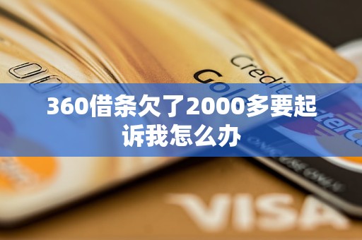 360借條欠了2000多要起訴我怎么辦