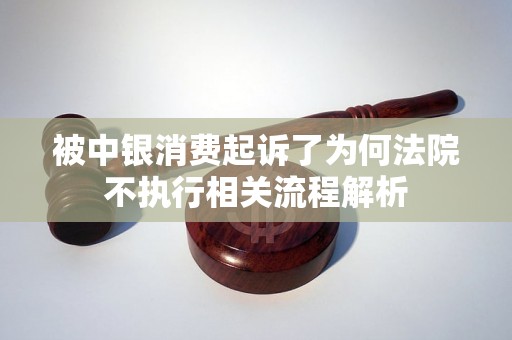 被中银消费起诉了为何法院不执行相关流程解析