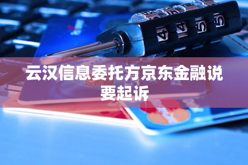 云汉信息委托方京东金融说要起诉