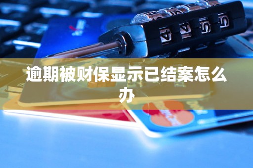 逾期被财保显示已结案怎么办