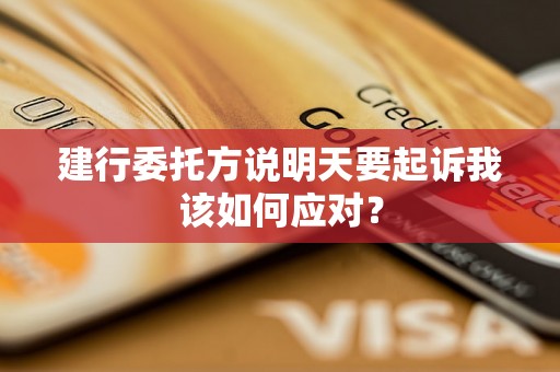 建行委托方说明天要起诉我该如何应对？