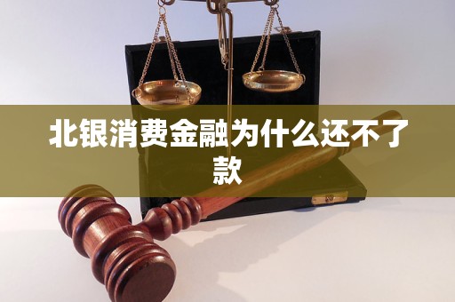 北銀消費(fèi)金融為什么還不了款