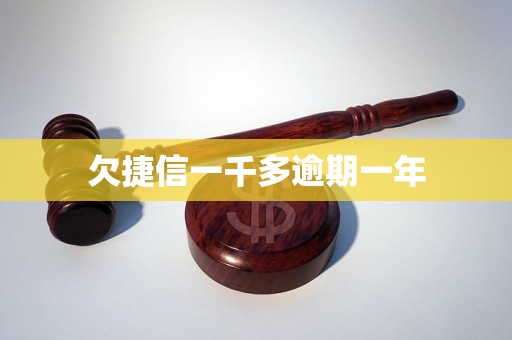 欠捷信一千多逾期一年 欠捷信一千多逾期一年