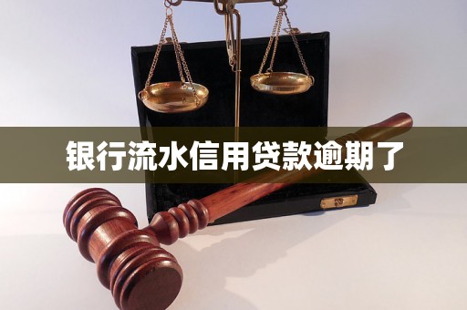 银行流水信用贷款逾期了