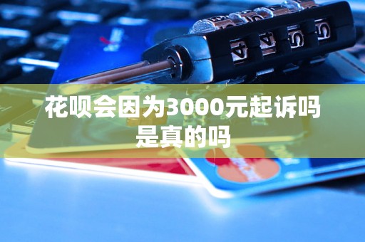 花呗会因为3000元起诉吗是真的吗