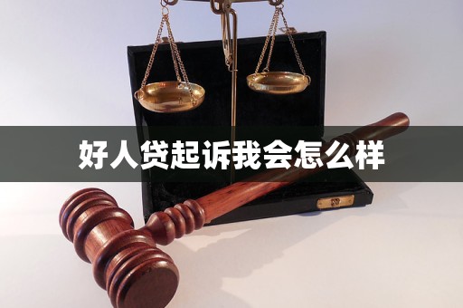 好人贷起诉我会怎么样