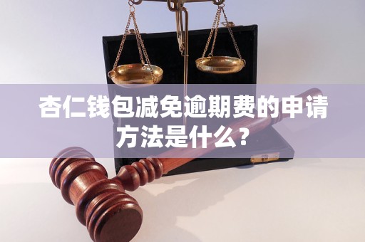 杏仁錢包減免逾期費(fèi)的申請(qǐng)方法是什么？