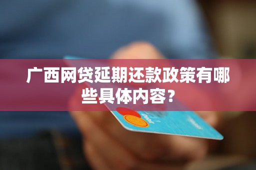 广西网贷延期还款政策有哪些具体内容？