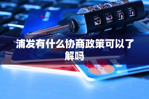 浦发有什么协商政策可以了解吗