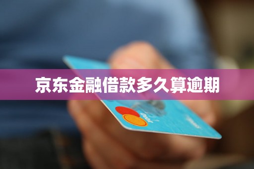 京东金融借款多久算逾期 京东金融借款多久算逾期