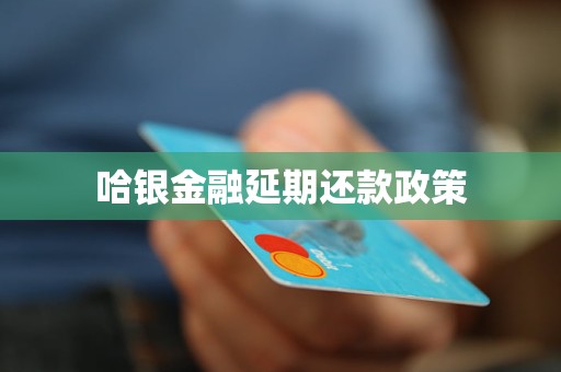 哈銀金融延期還款政策