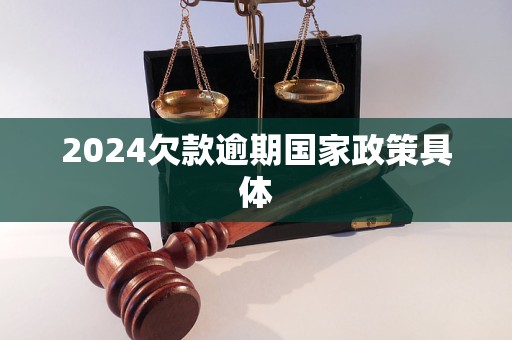 2024欠款逾期國(guó)家政策具體