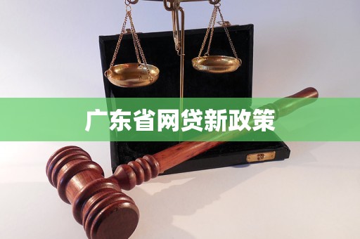 廣東省網(wǎng)貸新政策