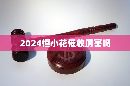 2024恒小花催收厲害嗎