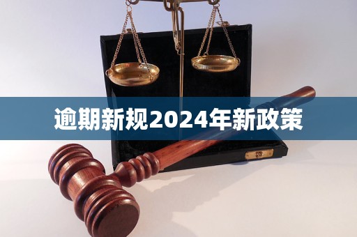 逾期新規(guī)2024年新政策