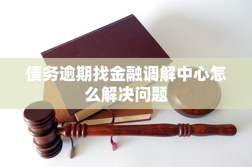 債務(wù)逾期找金融調(diào)解中心怎么解決問題