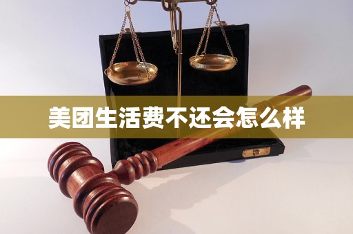 美团生活费不还会怎么样