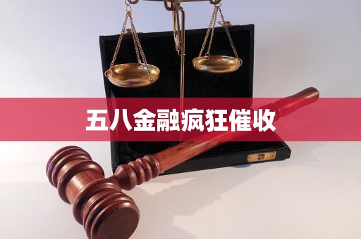 五八金融瘋狂催收