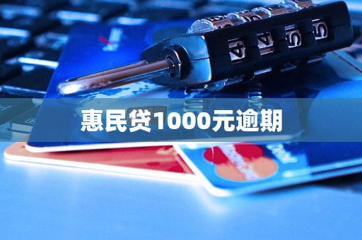 惠民贷1000元逾期