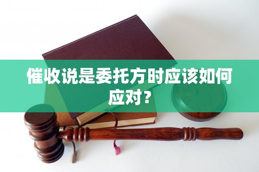 催收说是委托方时应该如何应对? 催收说是委托方时应该如何应对?