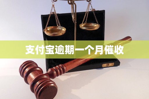 支付寶逾期一個月催收