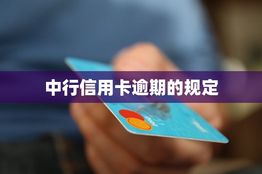 中行信用卡逾期的規(guī)定