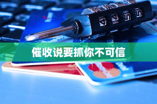 催收说要抓你不可信