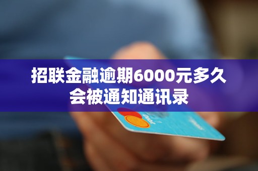 招聯(lián)金融逾期6000元多久會(huì)被通知通訊錄