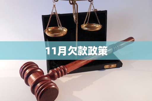 11月欠款政策