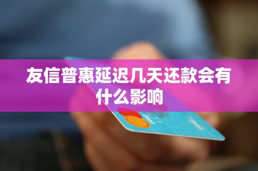 友信普惠延迟几天还款会有什么影响 友信普惠延迟几天还款会有什么影响