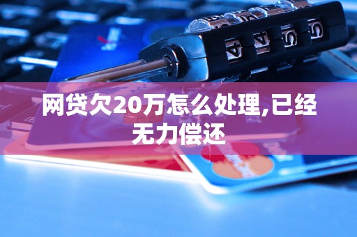 网贷欠20万怎么处理,已经无力偿还 网贷欠20万怎么处理,已经无力偿还