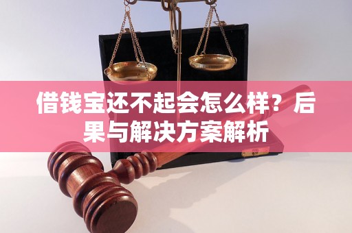 借钱宝还不起会怎么样？后果与解决方案解析
