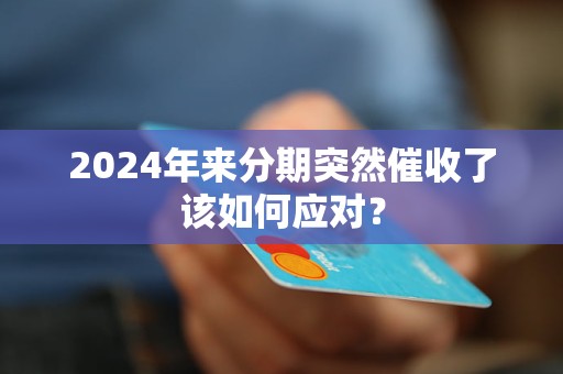 2024年來分期突然催收了該如何應對？