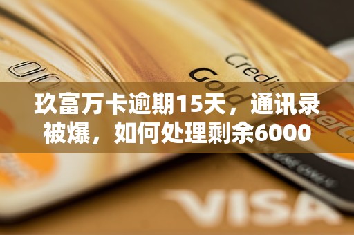 玖富萬卡逾期15天，通訊錄被爆，如何處理剩余6000本金？