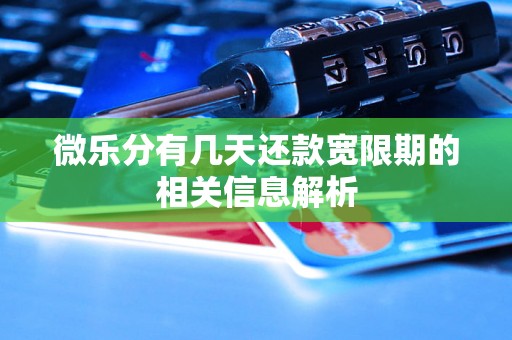 微乐分有几天还款宽限期的相关信息解析