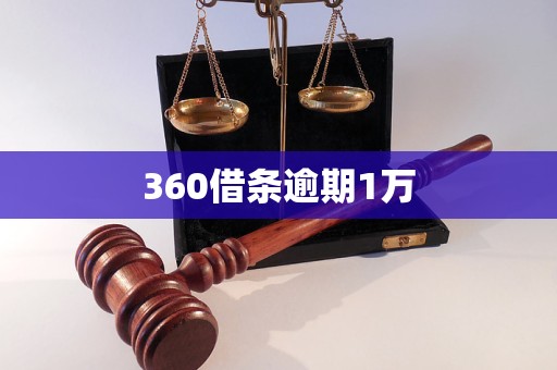 360借條逾期1萬