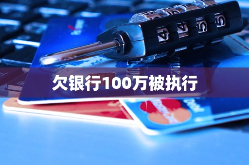 欠銀行100萬被執(zhí)行