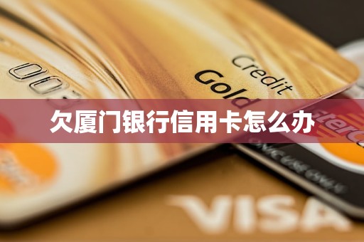 欠廈門銀行信用卡怎么辦