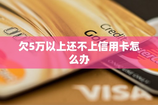 欠5万以上还不上信用卡怎么办