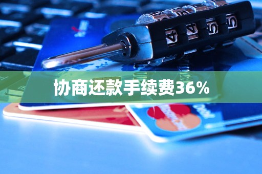 協(xié)商還款手續(xù)費36%