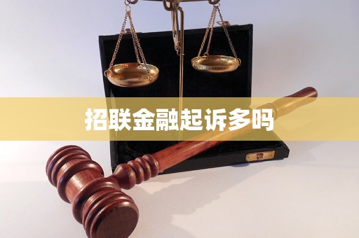 招联金融起诉多吗