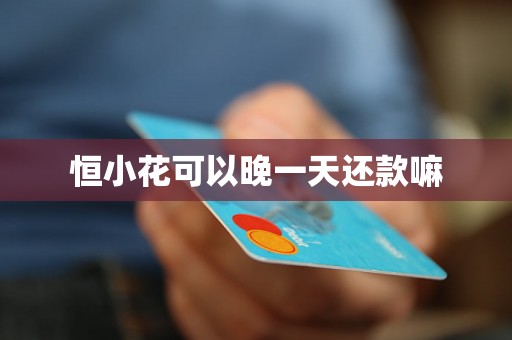 恒小花可以晚一天还款嘛