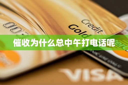 催收为什么总中午打电话呢 催收为什么总中午打电话呢