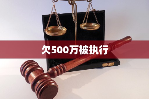 欠500萬被執(zhí)行