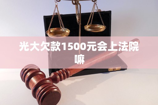 光大欠款1500元會(huì)上法院嘛