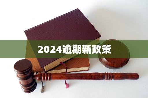 2024逾期新政策