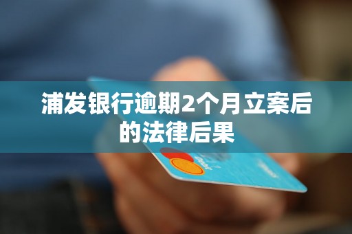 浦发银行逾期2个月立案后的法律后果
